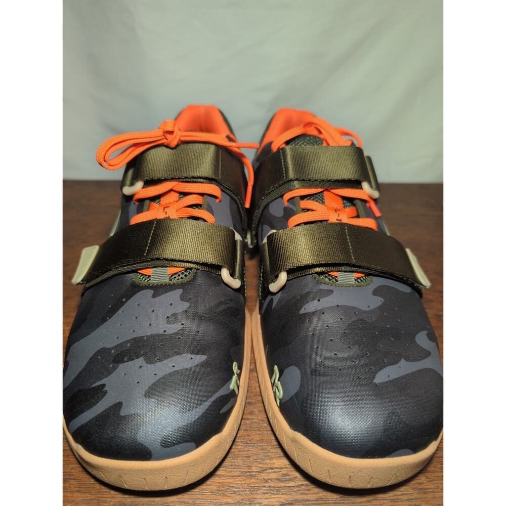 TYR Power Lifting Shoes Mens 11.5 Grey Camo RUN SMALL L-1 Lifter Anatomical Foot